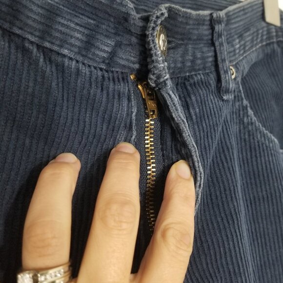 Sargent Pepper Jeanswear | Blue Straight Leg Corduroy Pants - Picture 3 of 10